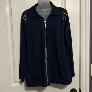 Women’s Quaker Factory Jacket with Bling - L